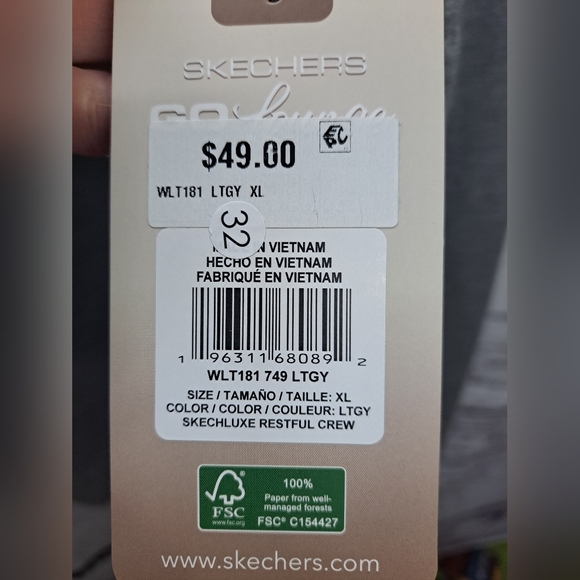 NWT Skechers GoLounge Restful Crew-XL - Picture 5 of 8